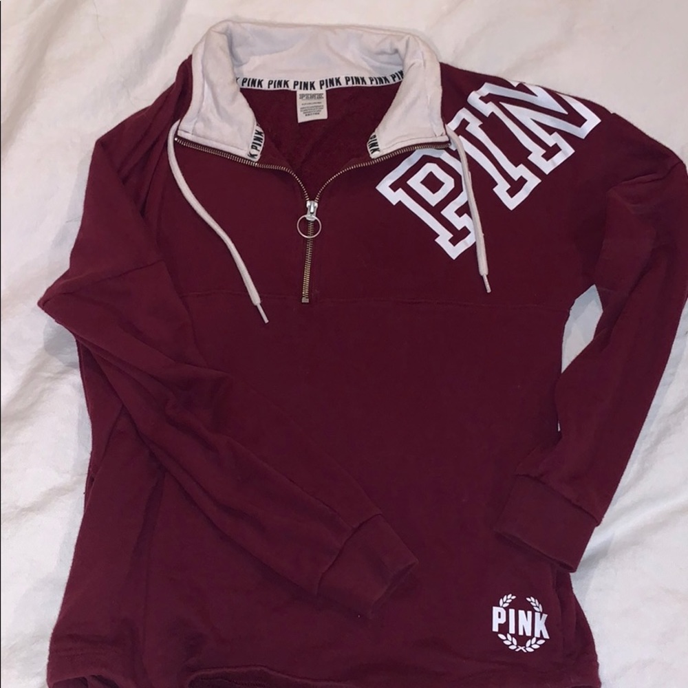 PINK pullover half zip